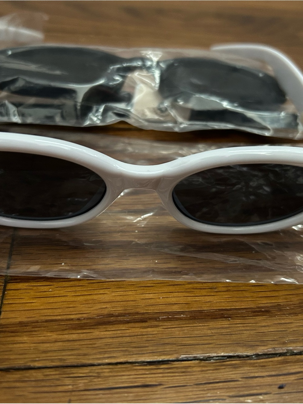 Retro White and Black Oval Y2K Sunglasses | Retro Clout Goggles | UV Protection